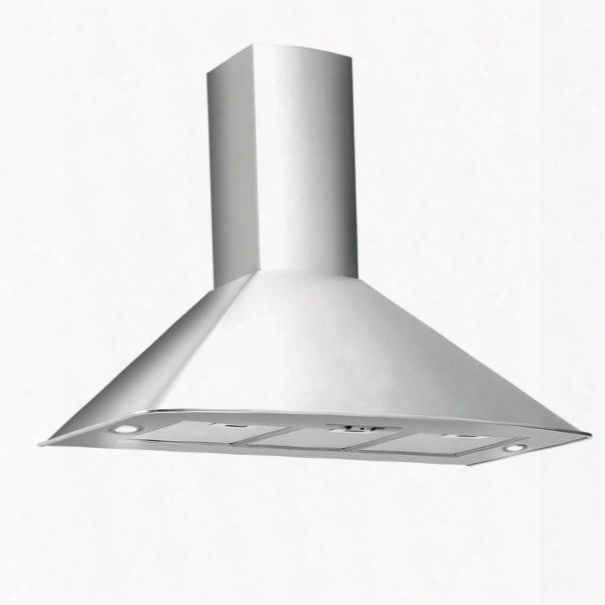 Fpafx30w6ss 30" Potenza Collection Afrodite Xl Wall Mount Range Hood With 600 Cfm 3 Speed Slider Metallic Filters And Halogen Lighting In Stainless