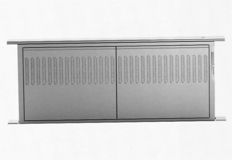 Hd36 36" Downdraft Vent Hood With Dishwasher-safe Stainless Steel Mesh Filters Slider Exhaust Control 14" Vertical Rise And Discreet Deesign: Stainless