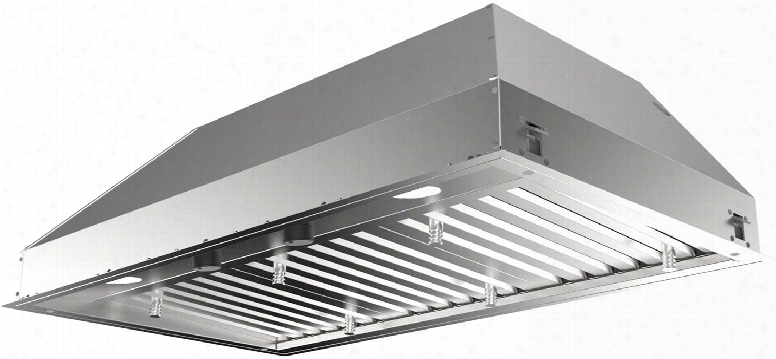 Inpl4822ssnb-b 48" Inca Pro Plus Series Ragne Hood Insert With Stainless Steel Baffle Filters Led Lighting And Variable Speed Control In Stainless