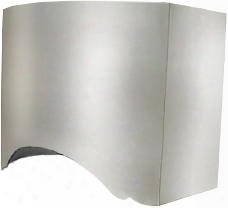 Poly-06-ss 60" Polygon Wall Hoods With Commercial Style Stainless Steel Baffle Filters 3 Speeds High Heat Sensor Stainless Steel Internal Liner And Double