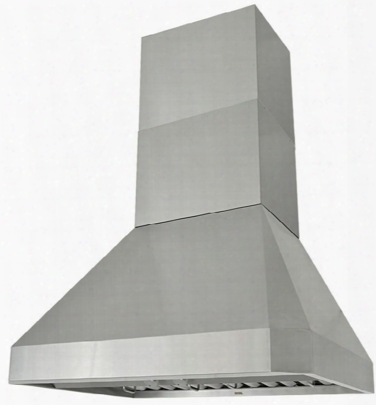 Ra0248sqb-dc24-1 48" Wall Mount Range Hood With 1200 Cfm Internal Blower 3 Speeds Rotary Control Led Lights Stainless Steel Professional Baffle Filters And