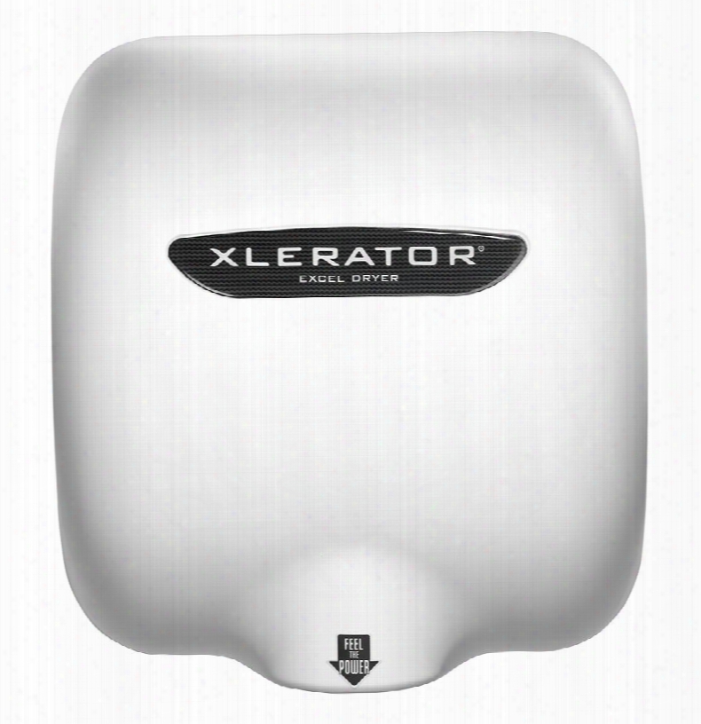 Xlerator Xl-bwv-h-208-277v Hand Dryer With Hepa Filter Adjustable Speed And Sound Control: 208-277v White Thermoset