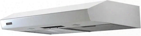 Ak1100s 30" Essentials Breeze Series Under Cabinet Range Hood With 250 Cfm 3 Speed Slide Controls Dual Level Lighting And Mesh Filters In Stainless
