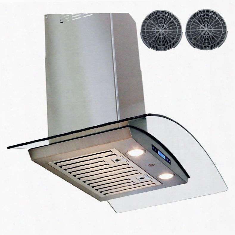 Awrd530 30" Wall Mount Range Hood With 760 Cfm 65 Db Innovative Touch 3 Fan Speed Delayed Auto Shut Off Stainless Steel Baffle Filter Halogen Lighting