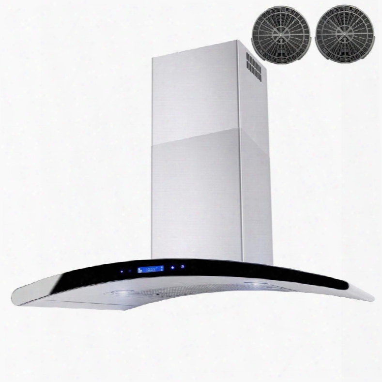 Awrkn330 30" Wall Mount Range Hood With 760 Cfm 65 Db Centrifugal Motor Innovative Touch 2w Led Lighting 3 Fan Speed A Luminum Grease Filter And Ductless: