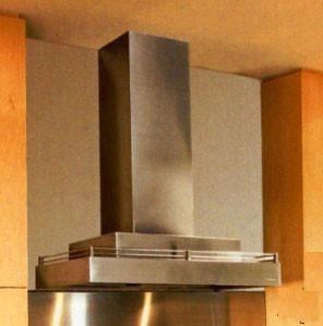 Contemporary Series Cwlh9-248-ss 48" Chimney Style Wall Mount Range Hood With 600 Cfm Internal Blower Halogen Lighting Galley Rail Magic Lung Filter-less