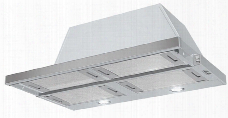 Cris36ssh300 36" Cristral Ss Under Cabinet Hood With 300 Cfm 63 Dba 3 Speed Slide Control 6" Round Ducting Aluminum Mesh Grease Filters And 2 Halogen