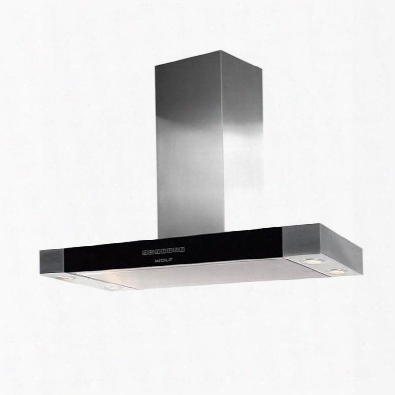 Cteih42i 42" Low-profile Island Chimney Hood With 500 Cfm Internal Blower Heat Sentry Delay-off Filter Clean Indicator Dishwasher-safe Filter And Halogen