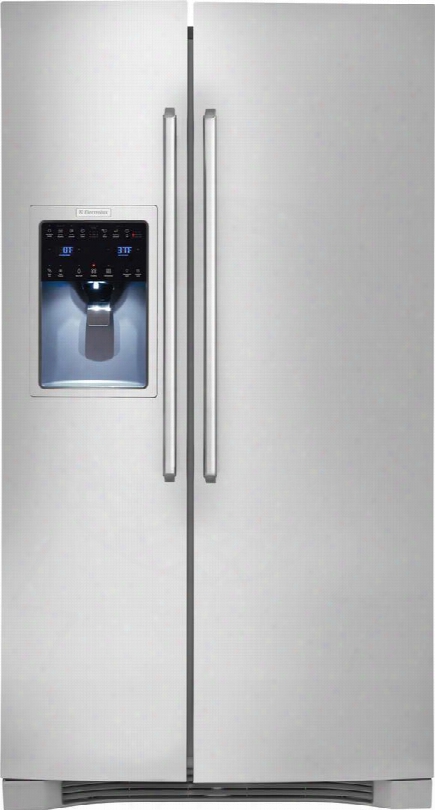 Ei26ss30js Iq-touch 36" 25.93 Cu. Ft. Freestanding Side-by-side Refrigerator Wifh Pureadvantage Air Filter Luxury-glide Crispers Iq-touch Controls And