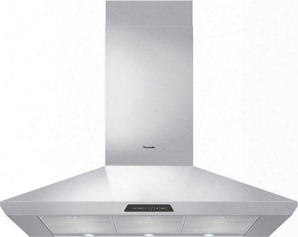 Hmcn42fs 42" Masterpiece Series Pyramidal Style Chimney Wall Hood With Dishwasher Safe Stainless Frame Mesh Filters Dimmer Lighting Delayed Shut-off 4 Fan