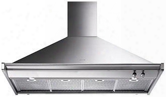 Kd120xu 48" Classic Series Opera Wall Hood With 770 Cfm 2 Halogen Lights Stylish Ergonomic Control Knobs 4 Dishwasher Safe Grease Filters And Front Mounted