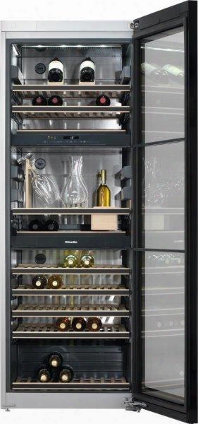 Kwt6832sgs 28" Freestanding Wine Storage System With 3 Independent Cooling Zones Low-vibration Compressor Active Airclean Filter 2 Inclinable Decanting