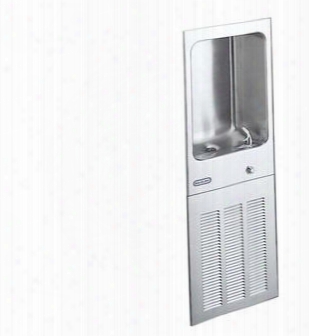 Ljnem8fk 8 Gph Ada Wall Munt Fully Recessed Filtered Cooler With Included Glass Filler And Front Pushbutton: Stainless