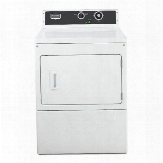 Mdg18mnaww 27" Commercial Gas Super-capacity Dryer With 7.4 Cu. Ft. Capacity Turbovent Technology Large-capacity Metal Mesh Lint Filter And Premium