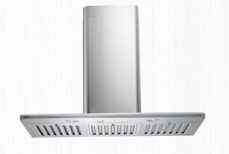 Premium Ra2236sqb-1 36" Wall Mount Range Hood With 750 Cfm Eco Mode Bright Led Light And Baffle Filters In Stainless