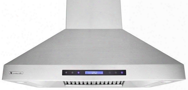 Px07-i48 48&uot; Island Ducted Range Hood With 900 Cfm Energy Efficient Blue Led Lighting 4 Speed Touch Screen Electronic Control Stainless Steel Filters And