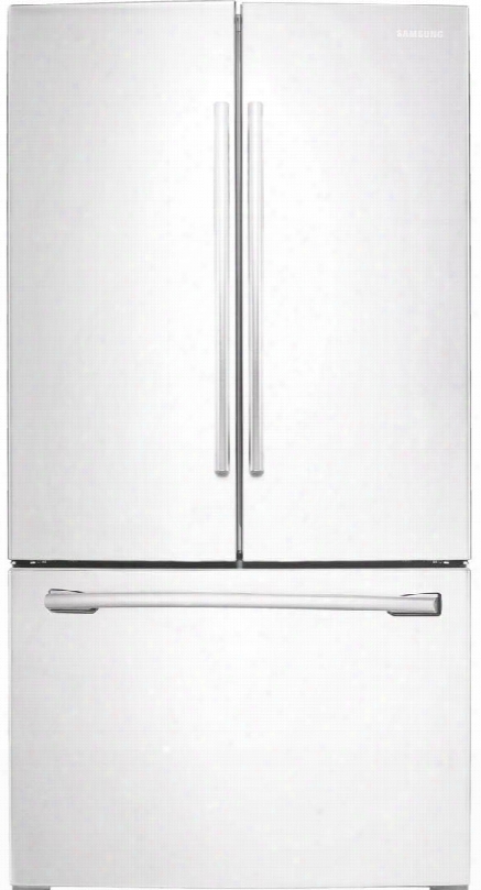 Rf261beaeww 36" Energy Star Rated French Door Refrigerator With 25.5 Cu. Ft. Capacity Internal Filtered Water Twin Cooling Plus Led Lighting Power Freeze &