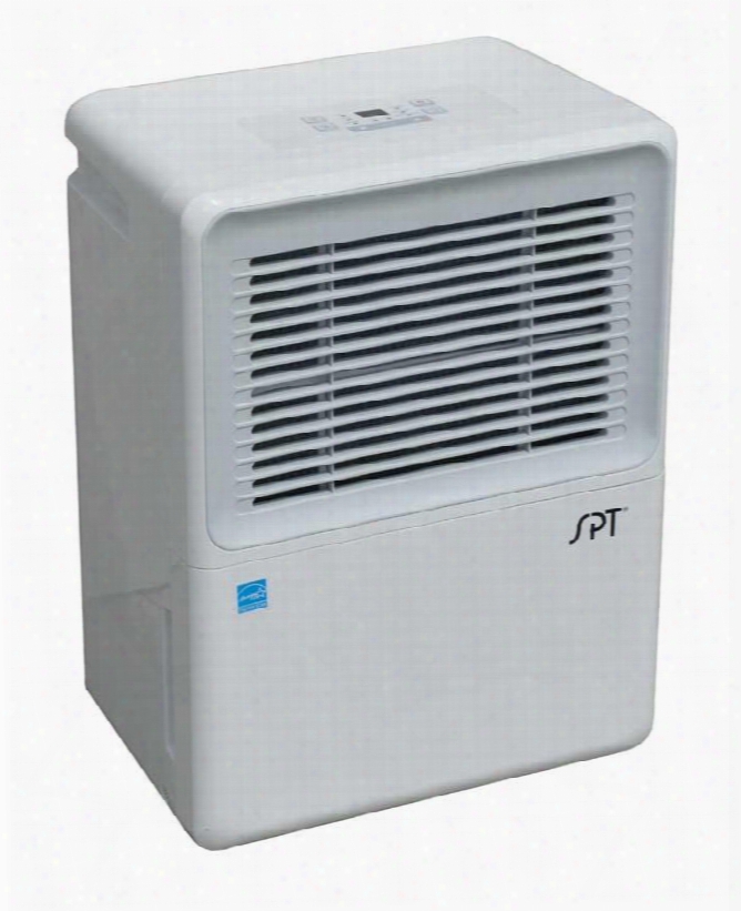 Sd-72pe 70-pint Energy Star Dehumidifier With Pump Quiet Operation Removable Bucket Full Bucket Indicator With Auto Shut-off Washable Air Filter With