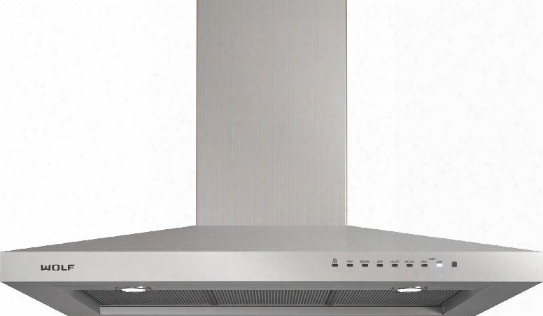 Vw36s 36" Wall Mounted Chimney Hood With Dishwasher-safe Filters Telescoping Chimney Front-mounted Electronic Controls And Led Lighting In Stainless