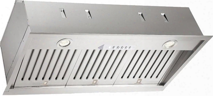 Xoi4515ks 46" Insert With 1000 Cfm 3 Speed Push Button Halogen Lighting Baffle Filters In Stainless