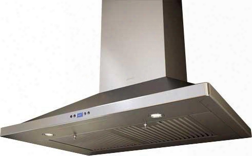 Zve-e42cs 42" Essentials Europa Series Venezia Chimney Wall Mount Hood With 715 Cfm Internal Blower Baffle Filters Bloom Hd Led Lighting And Dcbl Suppression