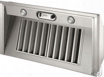 Bluestar Professional Metal Liner Series Bspmls28ss3 Stainless Steel Insert Liner With 3-speed Blower Options, Commercial Stainless Steel Baffle Filters, Ez Install Trim Kit, High Heat Sensor And Variable Light Control: 28" Width With 300 Cfm Blower