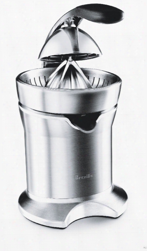Breville 800cpxl Citrus Pressã¢â�žâ¢ Pro With Quadra-fin Juicing Cone, Drip-stop Juice Spout, Active-arm Press, Ultra Quiet, Dual Safety Switch, Stainless Steel Filter And 110w Motor