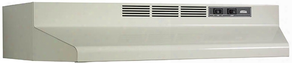 Broan 40000 Series 402402 24 Inch Under Cabinet Range Hood With 160 Cfm Internal Blower, Dishwasher-safe Aluminum Grease Filter And 2-speed Control: Bisque