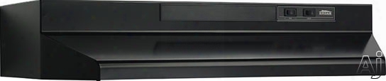 Broan F40000 Series F404223 42 Inch Under-cabinet Range Hood With 190 Cfm Internal Blower, 2-speed Rocker Control, Dishwasher-safe Aaluminum Grease Filter And Convertibe To Recirculating: Black