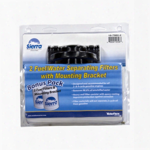 Sierra Fuel/water Separator Kit,1 0 Micron, Bonus Pack