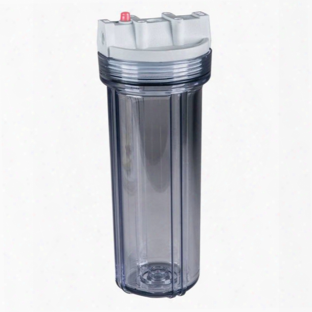 Yacht-mate 12 1/2" Water Filter, Clear Sump/white Top