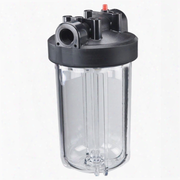 Yacht-mate 14" Water Filter, Clear Sump/black Top