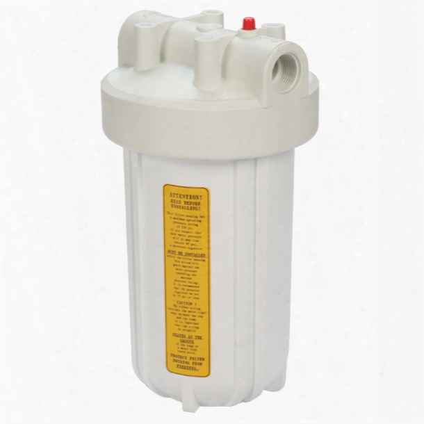 Yacht-mate 14" Water Filter, White Sump/white Top
