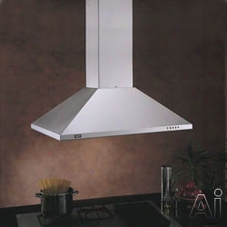 Best Is23wh 36 Inch Island Chimney Hood With 500 Cfm Internal Blower, 3-speed Pushbutton Control, Dual Fluorescent Lighting And Dishwasher Safe Mesh Filters: White