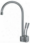 Franke The Mean Butler Series Lb7280l00ht Hot And Filtered Cold Water Dispenser With Frcnstr100 Filter, Ht200 Heating Tank, 60 Cups/hr. Flow, Lever And Swivel Spout: Satin Nickel