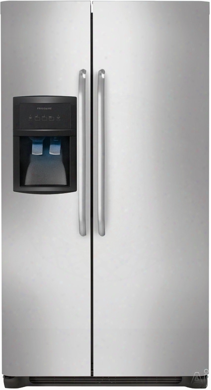 Frigidaire Ffhs2322m 33 Inch Side-by-side Refrigerator With 22.1 Cu. Ft. Capacity, Spillsafe Glass Shelves, Gallon Door Storage, Readyselect Controls, Puresource Water Filter External Ice And Water Dispenser And Ice Maker