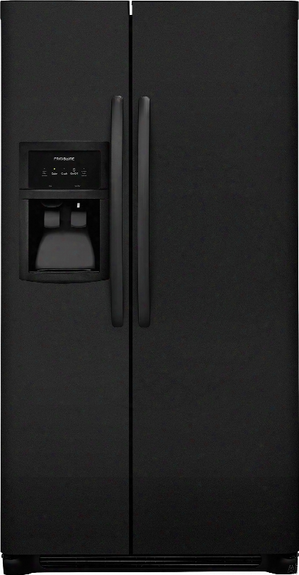 Frigidaire Ffhx2325te 33 Inch Side-by-side Refrigerator With Puresource Filtration, Ready-select Controls, Filter Alert, Control Lock, Store-more␞ Shelves, Store-more␞ Gallon Bins, Store-more␞ Drawers, Adjustable Interior Storage