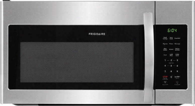 Frigidaire Ffmv1745t 30 Inch Over-the-range Microwave With One-touch Controls, Multi-stage Cooking, Interior Led Lighting, Cooktop Led Lighting, Auto-reheat, Two Speed Ventilation And Charcoal Filter