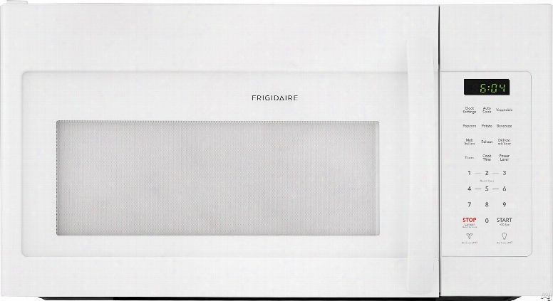 Frigidaire Ffmv1745tw 30 Inch Over-the-range Microwave With One-touch Controls, Multi-stage Cooking, Interior Led Lighting, Cooktop Led Lighting, Auto-reheat, Two Speed Ventilation And Charcoal Filter: White