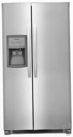 Frigidaire Ffss2325t 33 Inch Side-by-side Refrigerator With Store-more␞, Humidity-controlled Crispers, Deli Drawer, Ice/water Dispenser, Dairy Center, Ready-select Controls, Puresource 3, Filter Change Alert, Control Lock, Adjustable Interio