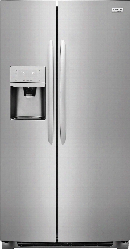 Frigidaire Gallery Succession Fgss2635tf 36 Inch Side By Side Refrigerator With Puresource Ultra Ii Filtration, Pureair Ultra Filters, Chill Drawer Store-more␞ Crispers, Store-more␞ Gallon Door Bins, Store-more␞ Glass Shelves, Multi-