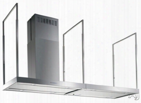 Futuro Futuro Europe Series Is72europestn Island Mount Range Hood With 940 Cfm Internal Blower, 4 Speed Electronic Controls, 8 Halogen Lights, Perimeter Suction Filter System, Empered Glass Panel And Matching Shelf: 72 Inch Width