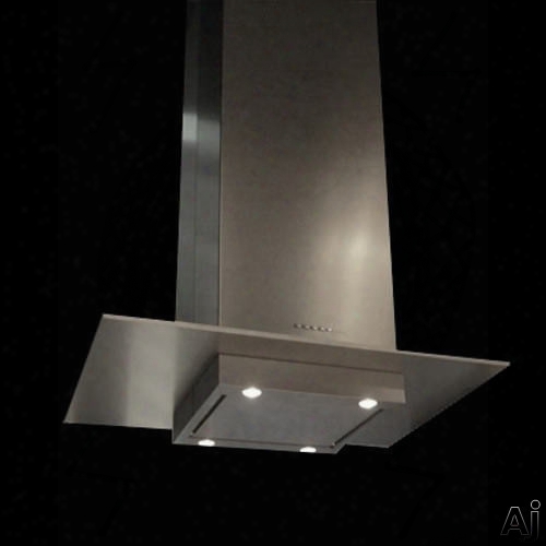 Futuro Futuro Loft Series Is48loftinox 48 Inch Island Chimney Range Hoodd With 940 Cfm Internal Blower Included, 4 Speeds, 0.5 - 3.2 Sones, Led Lighting, Dishwasher Safe Metal Mesh Flters And Electronic, Illuminated Control Panel