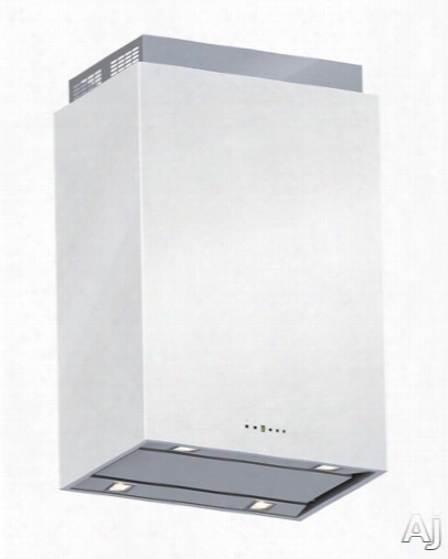 Futuro Futuro Lombardy Series Is24lombardy 24 Inch Island Mount Chimney Range Hood With 940 Cfm Internal Blower, 4 Speed Electronic Controls, 2halogen Lights, Perimeter Suction Filter System And Convertible To Non-ducted Operation