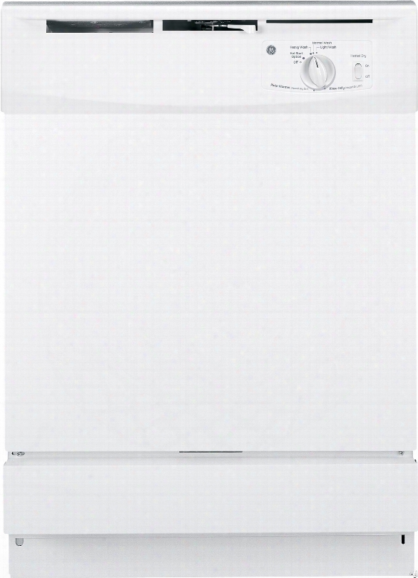 Ge Gsd2100vww Full Console Dishwasher With Piranha␞ Hard Food Disposer, Hotstart Option, Extra Fine Filter, 12-place Settings, 5 Wah Cycles, 64 Dba Silence Rating, 4-level Wash System, Short Wash And Energy Star: White