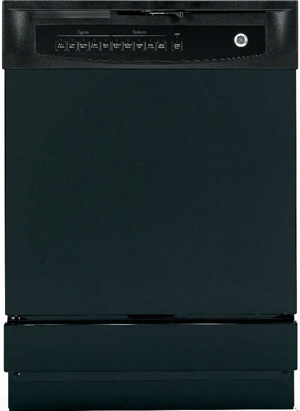 Ge Gsd4000kbb Full Console Built-in Dishwasher With Piranha␞ Hard Food Disposer, Extra Fine Filter, Hot Start Option, 12 Place Setting Capacity, 5 Wash Cycles, 4-level Wash System, Delay Start And Energy Star Rated: Black