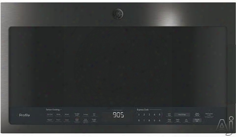 Ge Jvm6175blts 1.7 Cu. Ft. Over-the-range Microwave With 1,000 Watts, 300 Cfm Ventilation, 10 Power Levels, Sensor Cooking, Melt Feature, Add 30 Seconds Button, Weight And Time Defrost, Clock And Timer And Charcoal Filter: Black Stainless Steel