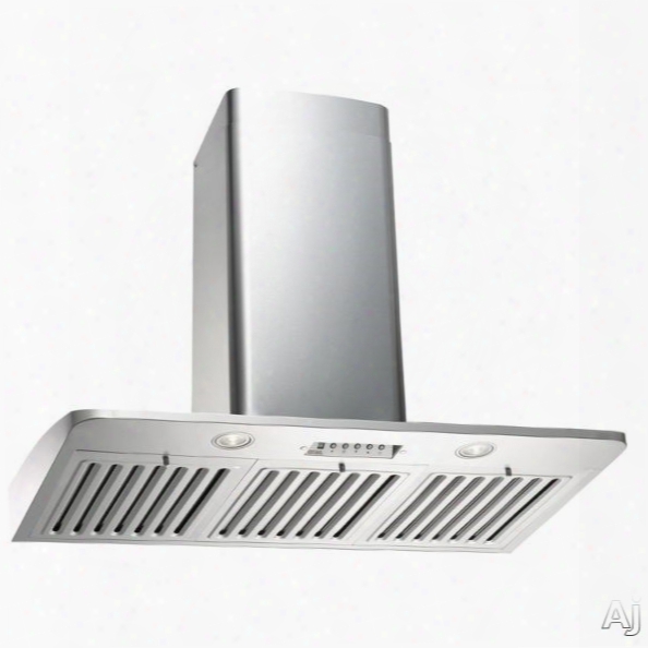 Kobe Premium Ra2230sqb 30 Inch Wall Mount Hood With 6 Speeds, 750 Cfm, 3-level Led Lighting, 18-gauge Stainless Steel, Dishwasher Safe Baffle Filters, Eco Mode, Time Delay Control And Electronic Button Controls