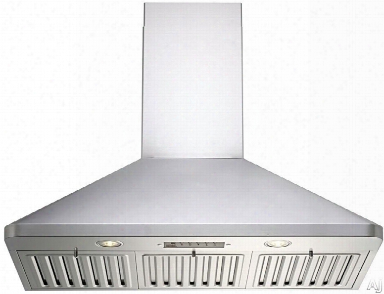 Kobe Ra9430sqb1 30 Inch Wall Mount Chimney Range Hood With 750 Cfm Internal Blower, 6 Speed Levels, Led Display, Quiet Mode, Time Delay, Eco Mode And Baffle Filter