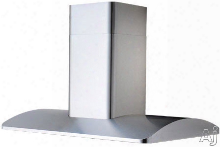 Kobe Sqb Series Is2236sqb1 Island Mount Chimney Range Hood With 700 Cfm Internal Blower, 3 Fan Speeds, Aluminum Mesh Filters, Quietmode Operation, 18-gauge Commercial Stainless Steel And Led Lighting: 36